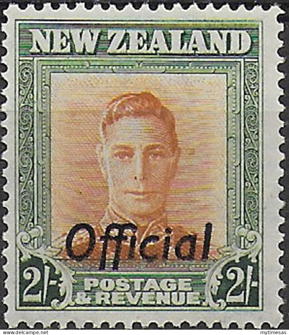 1947 New Zealand 2s. George VI Official MNH SG N. O158a - Otros & Sin Clasificación