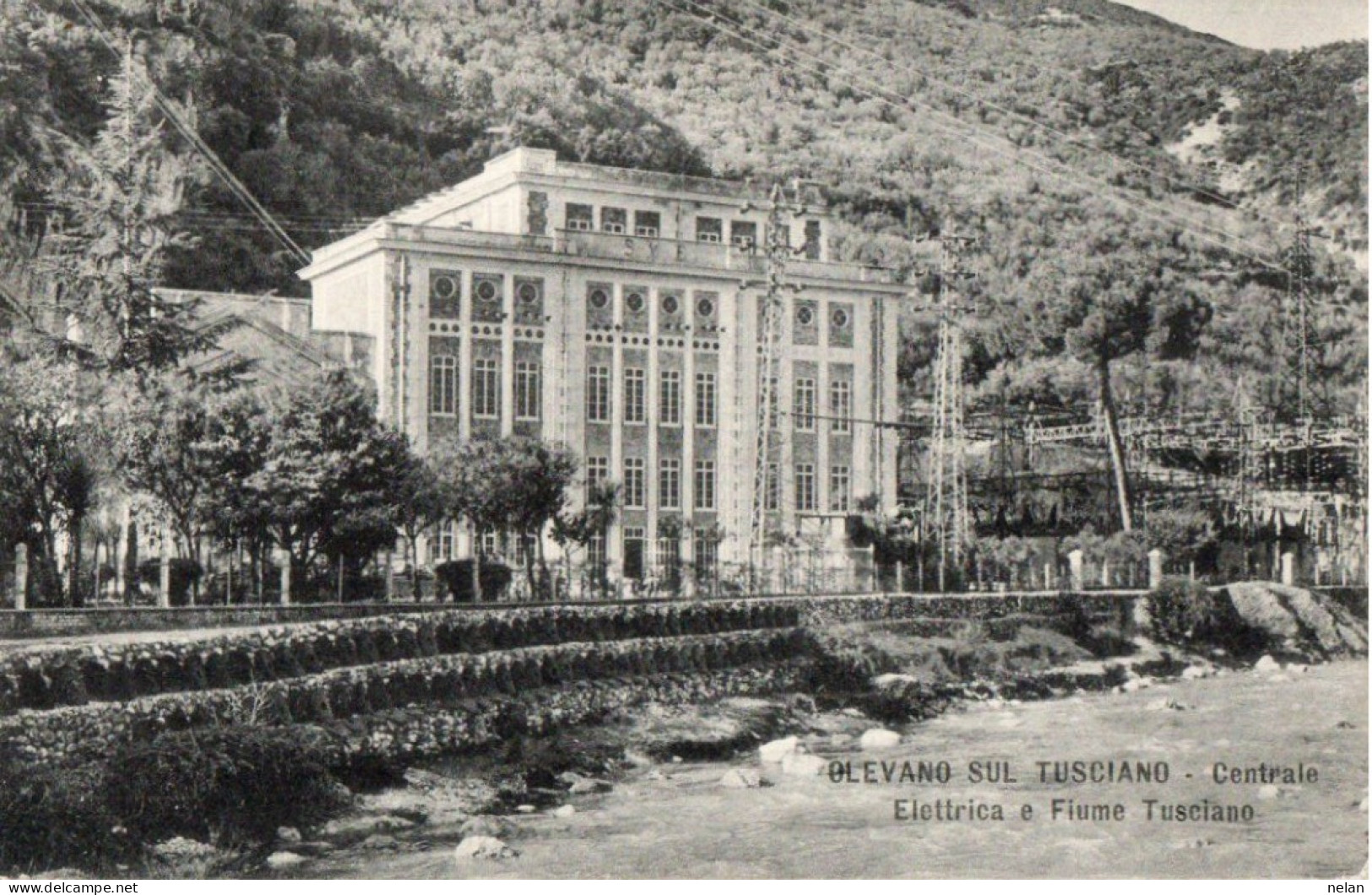 OLEVANO SUL TUSCIANO - CENTRALE ELETTRICA E FIUME TUSCIANO - F.P. - Salerno