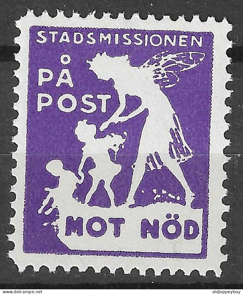 Vignettes - Sweden Stadsmission - Pa Post Mot Nöd  VIGNETTE Reklamemarke MNH** - Erinnophilie