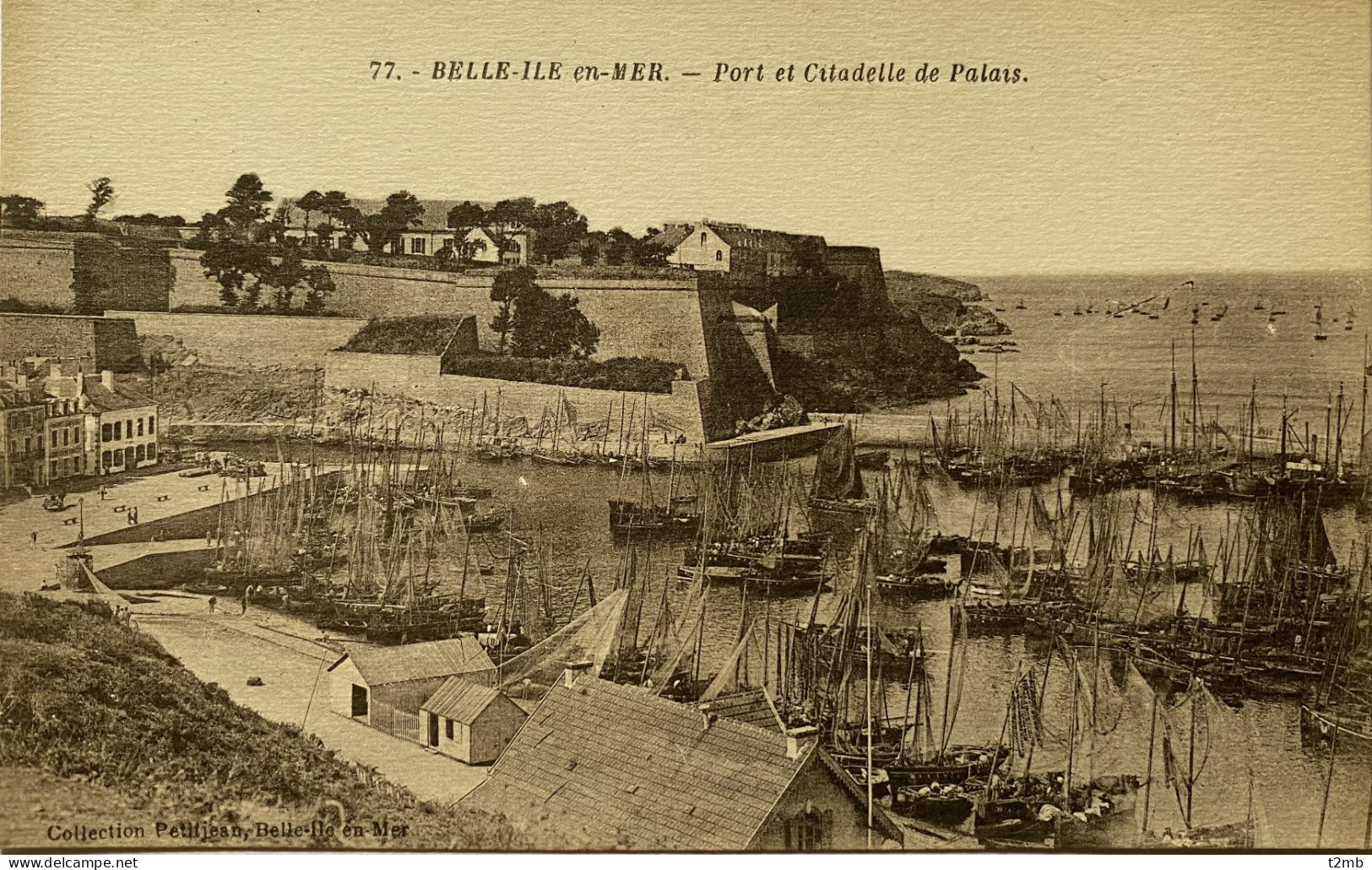 CPA (Morbihan) BELLE ILE EN MER - Port Et Citadelle De Palais (n° 77) - Belle Ile En Mer