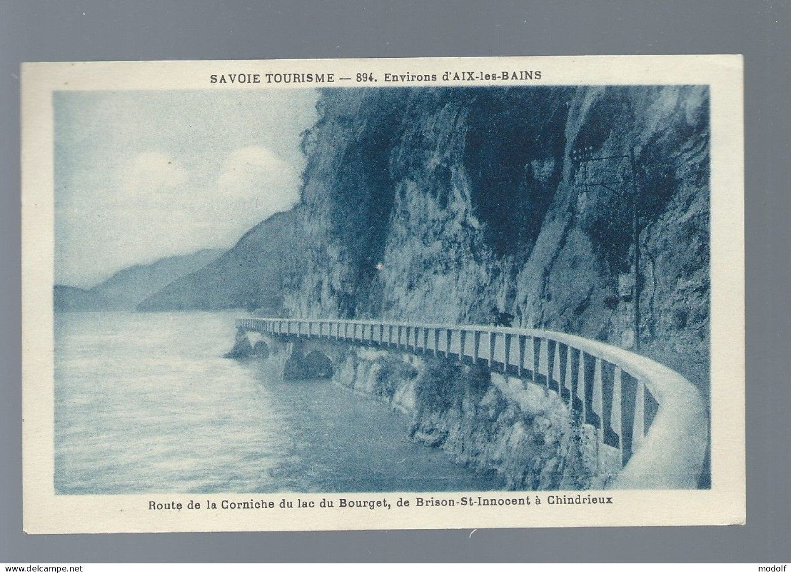 CPA - 73 - Environs D'Aix-les-Bains - Route De La Corniche Du Lac Du Bourget, De Brison-St-Innocent à Chindrieux - Non C - Andere & Zonder Classificatie