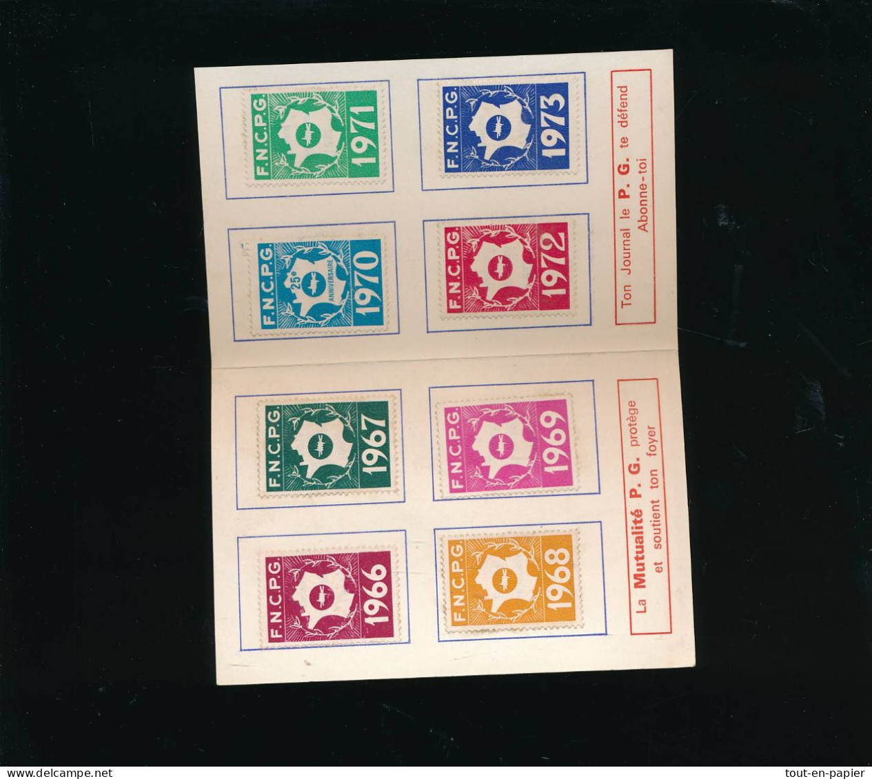 Carte D'adhérent Fédération Nationale Combattants Prisonniers De Guerre Timbres 1966 à 1975 Ancien Stalag Oflag 11B - Brieven En Documenten