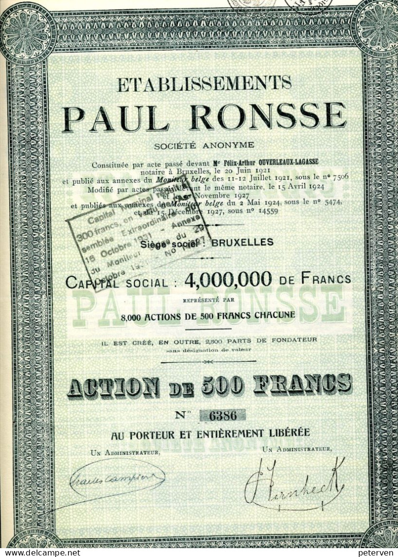Ets. PAUL RONSSE - Textile