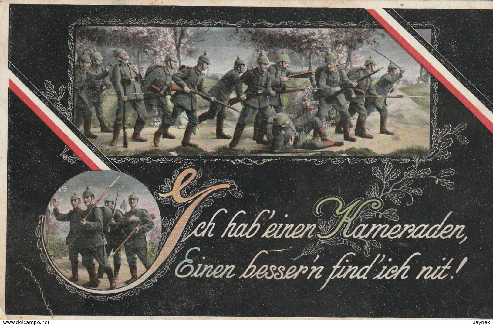 MIL3267    --  DEUTSCHLAND  --  ICH HAB EINEN KAMERADEN.....  --  FELDPOST  DER 111 Inf. Div.  --  1915 - Guerre 1914-18