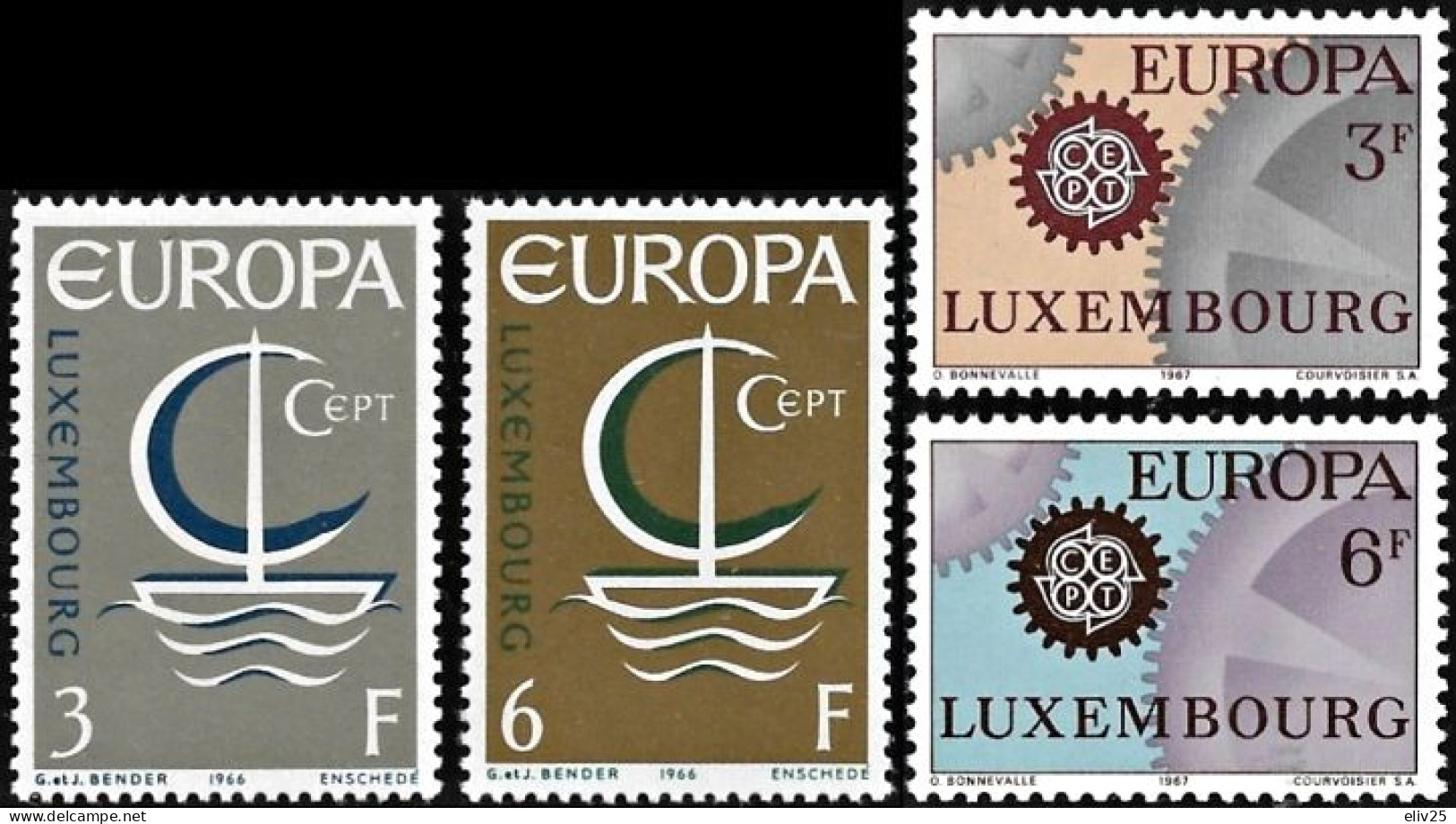 Luxembourg 1966/1967, Europa CEPT - 4 V. MNH - Sonstige & Ohne Zuordnung