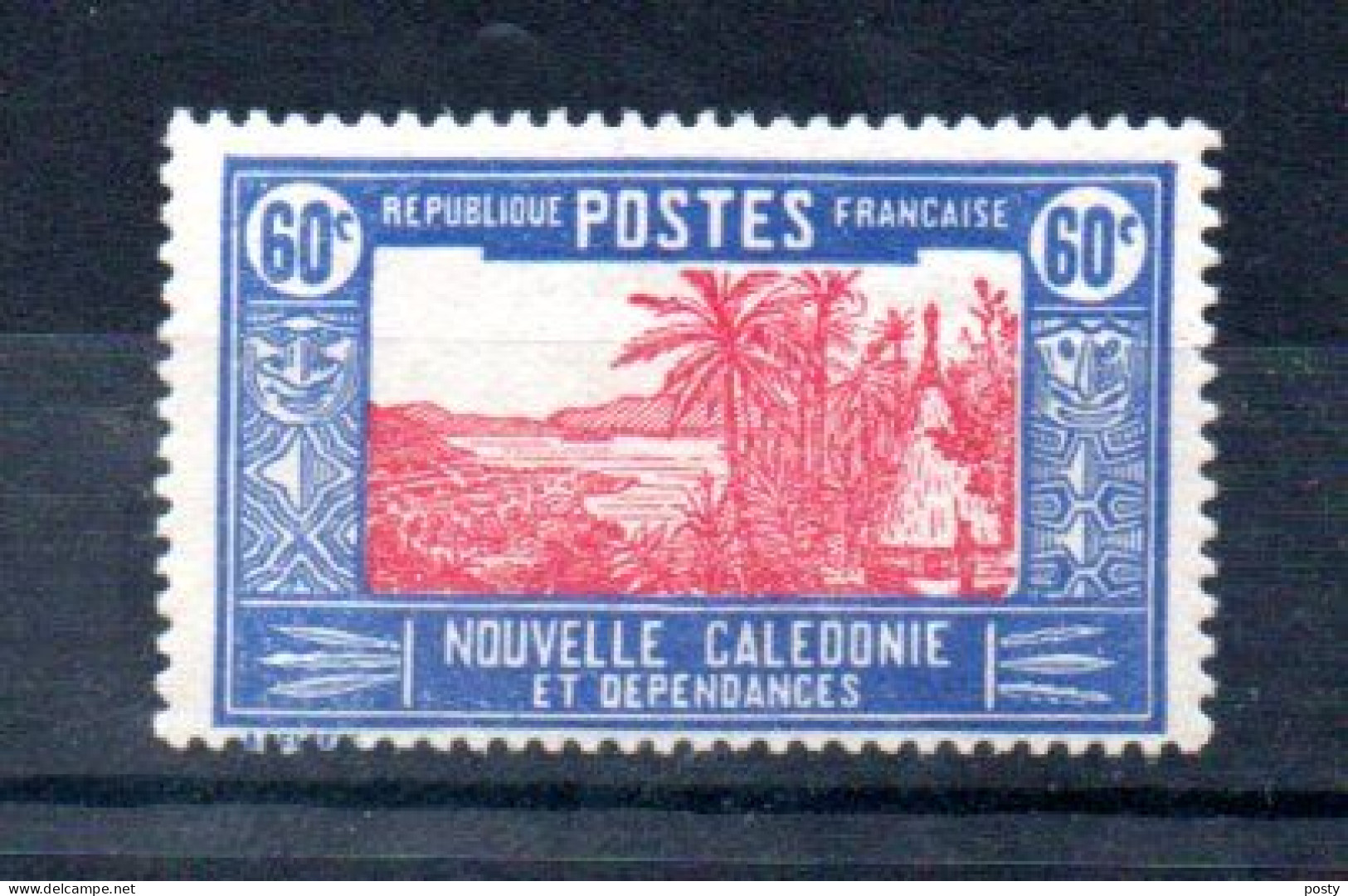 NOUVELLE CALEDONIE - NEW CALEDONIA - 60 Cents - 1939 - CASE DE CHEF INDIGENE - - Ungebraucht