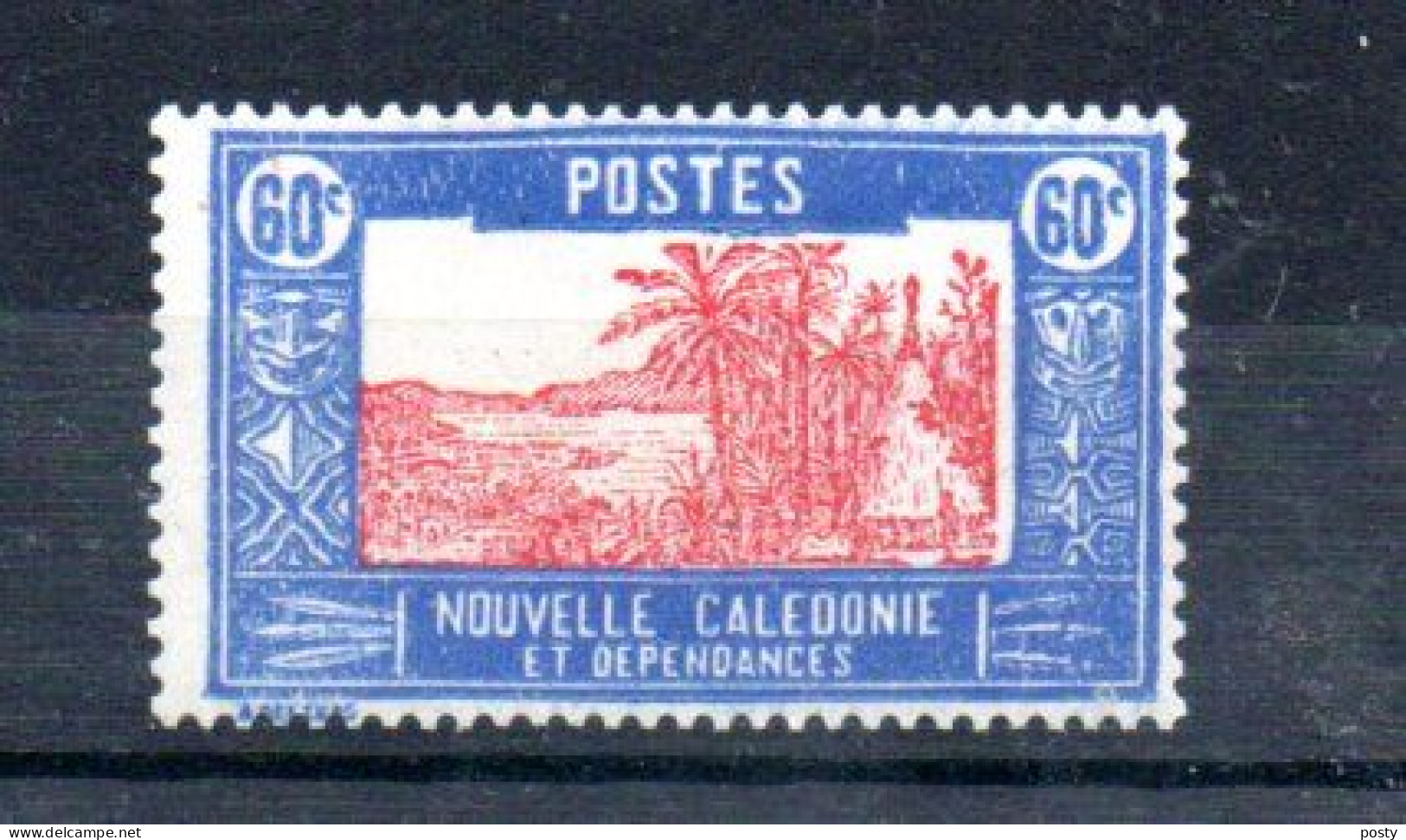 NOUVELLE CALEDONIE - NEW CALEDONIA - 60 Cents - 1939 - CASE DE CHEF INDIGENE - - Neufs