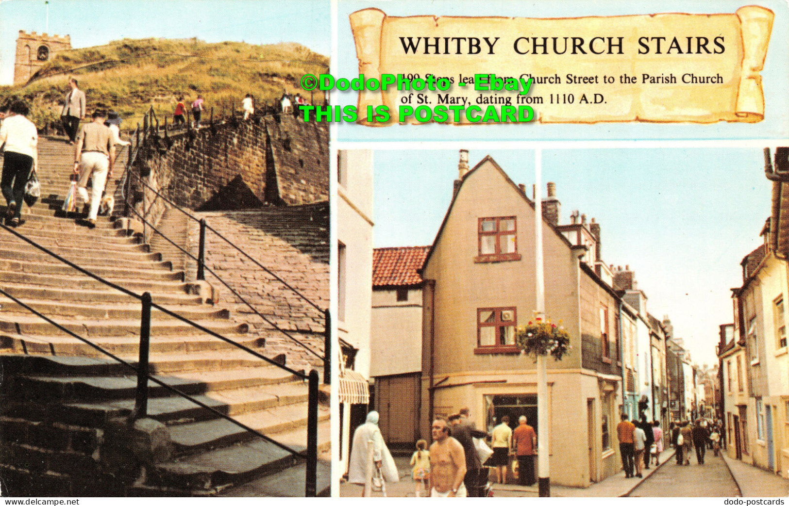 R421593 Whitby Church Stairs. 199 Steps Lead From Church Street To The Parish Ch - Wereld