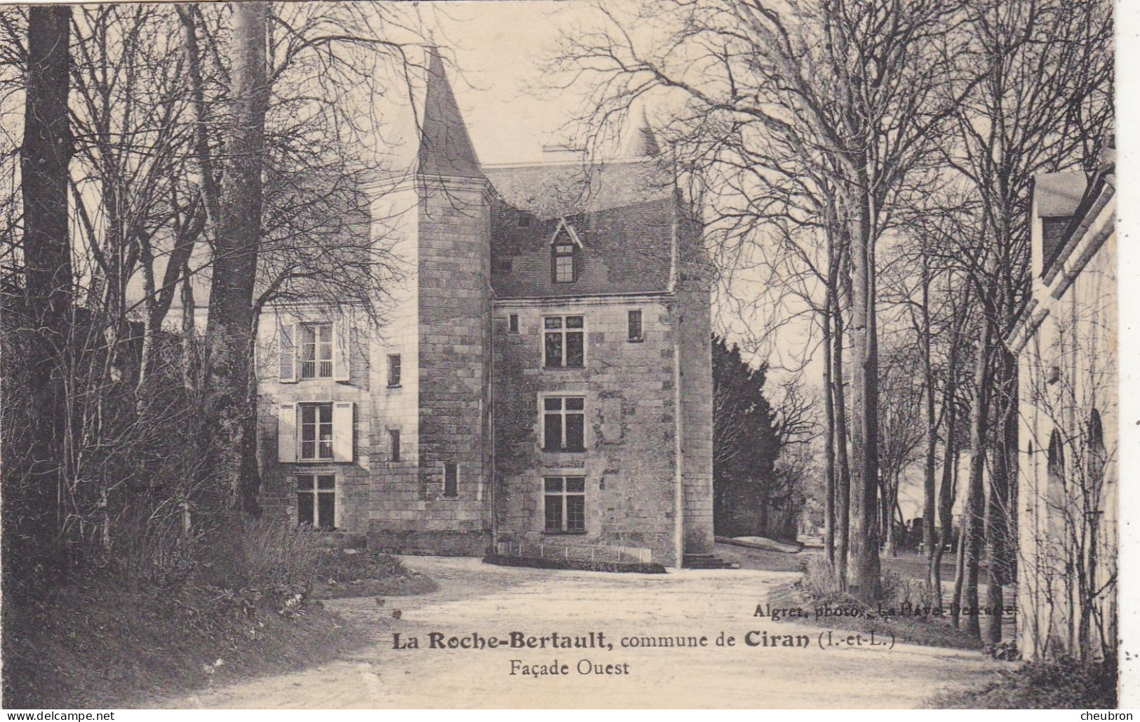 37. CIRAN . CPA. CHATEAU LA ROCHE BERTAULT..+ TEXTE - Other & Unclassified