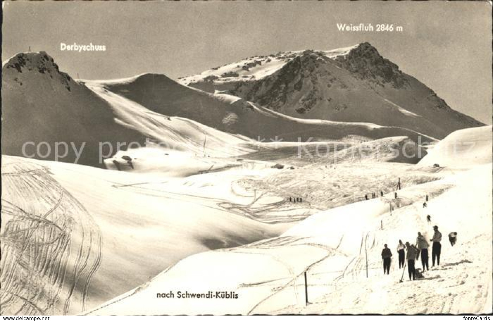 11773416 Parsenn Abfahrt Weissfluhjoch-Kueblis Blick Auf Die Weissfluh  Parsenn - Other & Unclassified