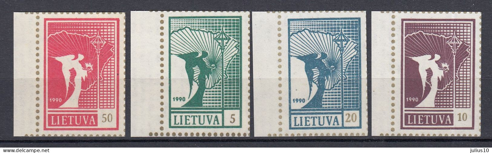 LITHUANIA 1990 First Stamps MNH(**) Mi 461-464 #Lt1161 - Lituanie