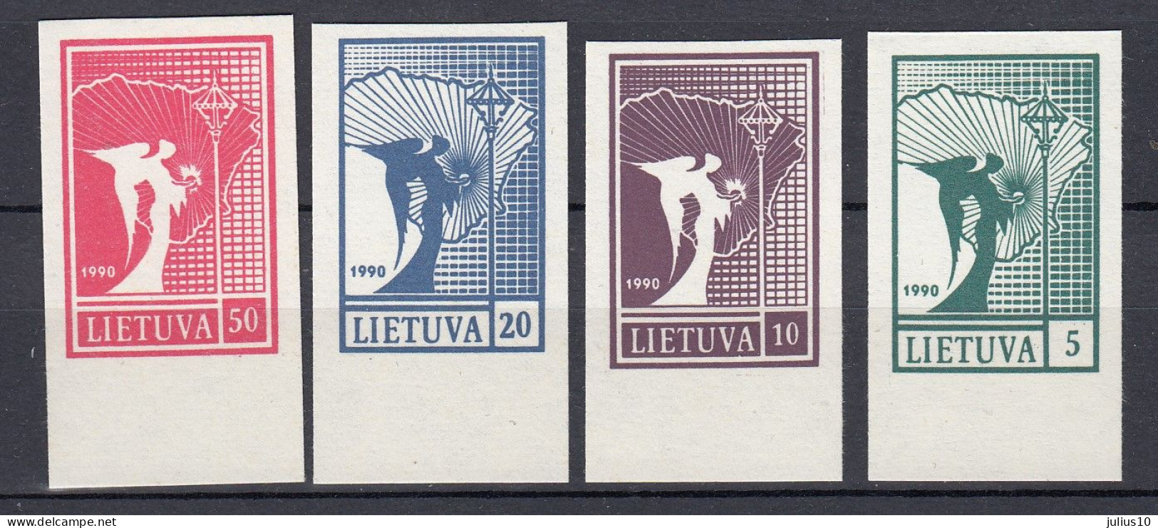 LITHUANIA 1990 First Stamps MNH(**) Mi 457-460 #Lt1162 - Lituanie