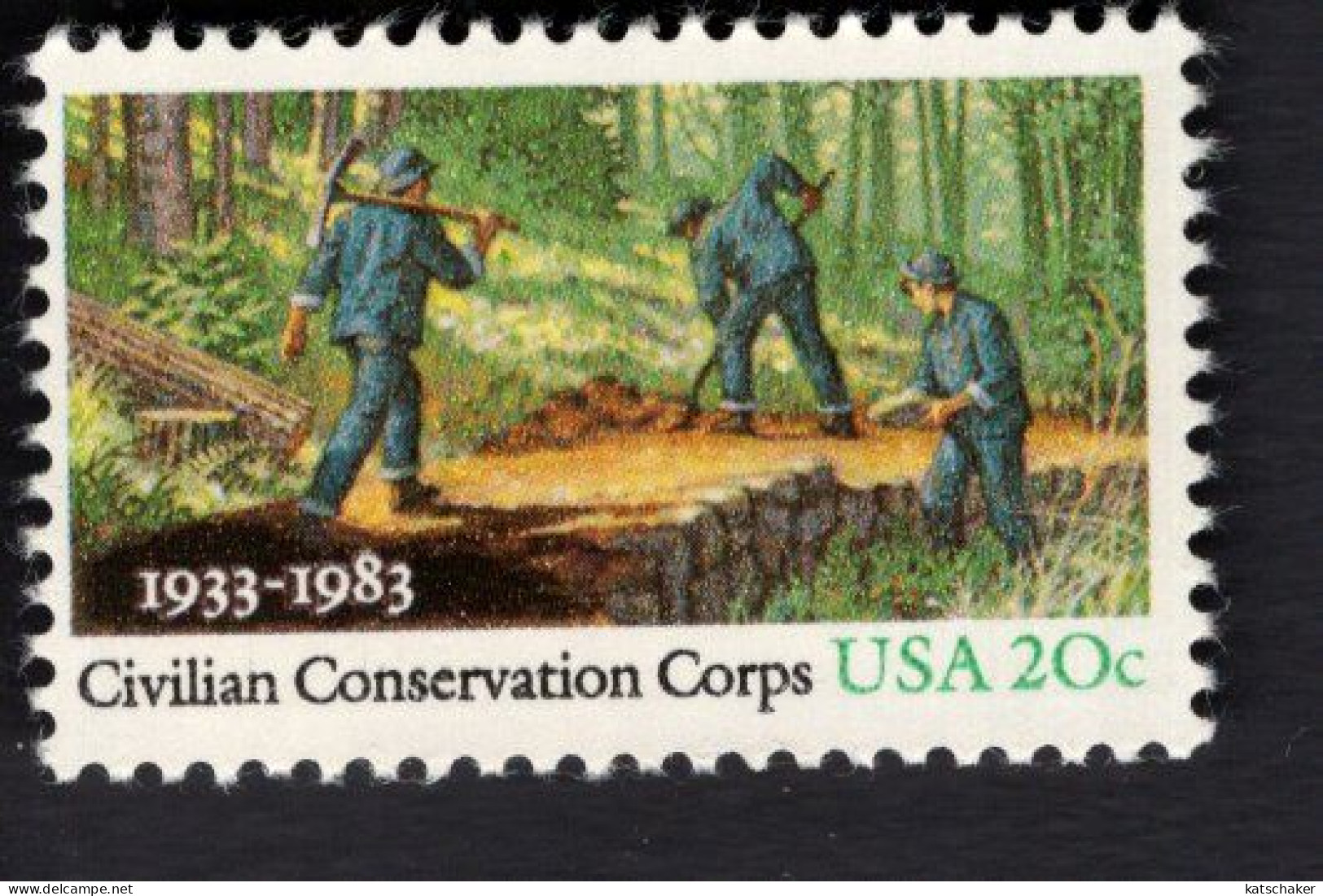205545892 1983 SCOTT 2037 POSTFRIS MINT NEVER HINGED  (XX) - CIVILIAN CONSERVATION CORPS 50TH ANNIV - Unused Stamps