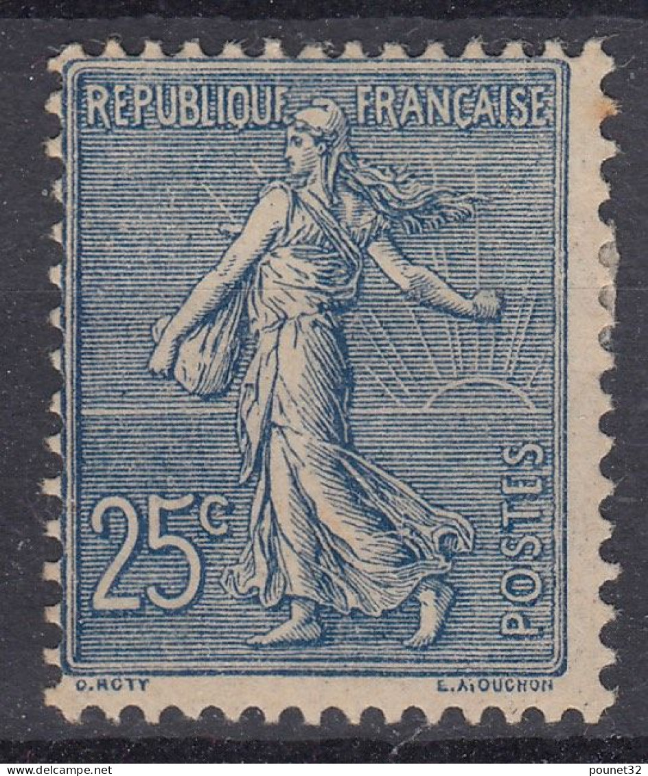 TIMBRE FRANCE SEMEUSE LIGNEE N° 132 NEUVE * GOMME AVEC CHARNIERE - COTE 80 € - 1903-60 Semeuse Lignée