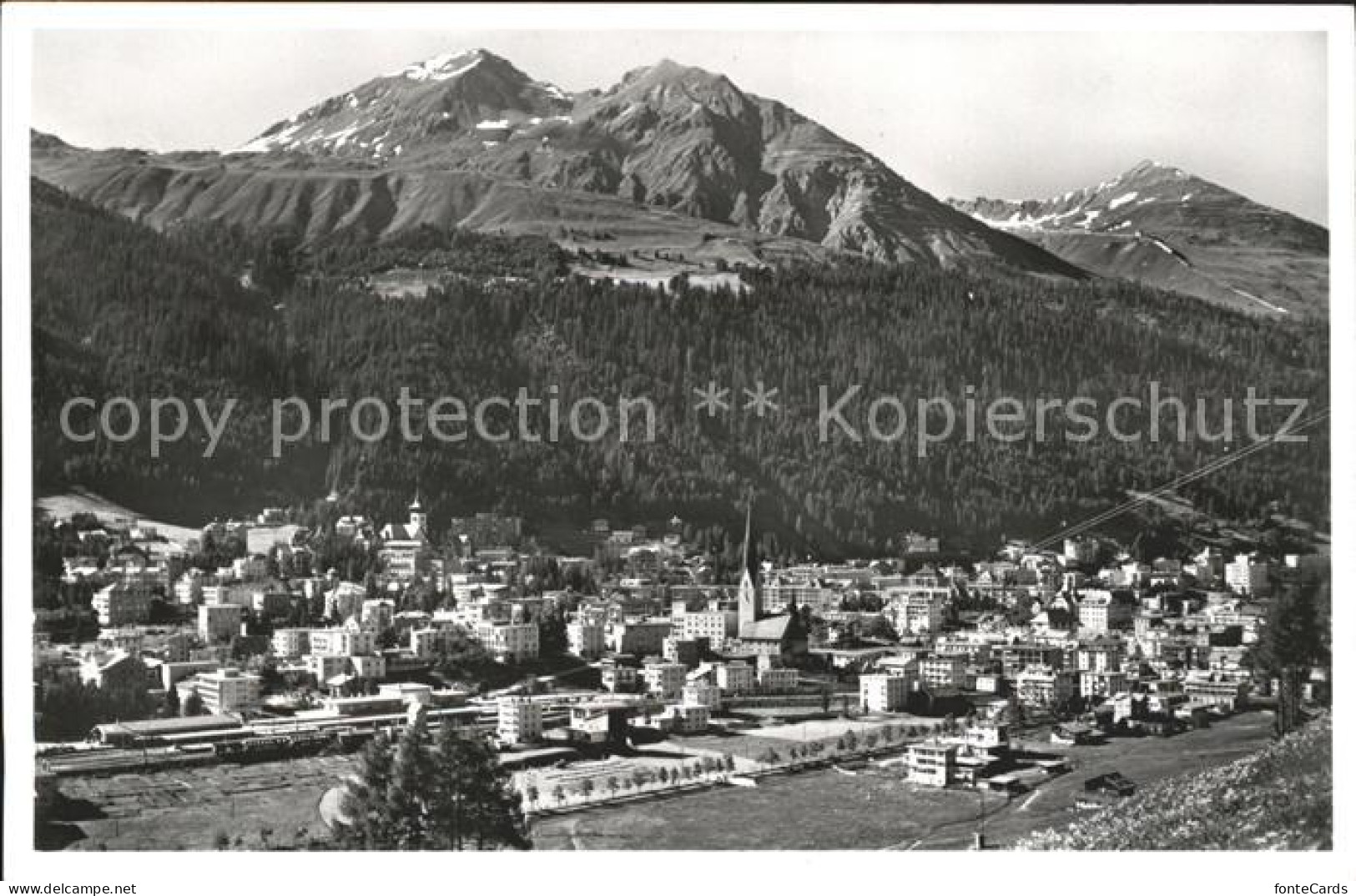 11773176 Davos GR Blick Auf Schatzalp Strela Schiahoerner Dorfberg Davos Platz - Sonstige & Ohne Zuordnung