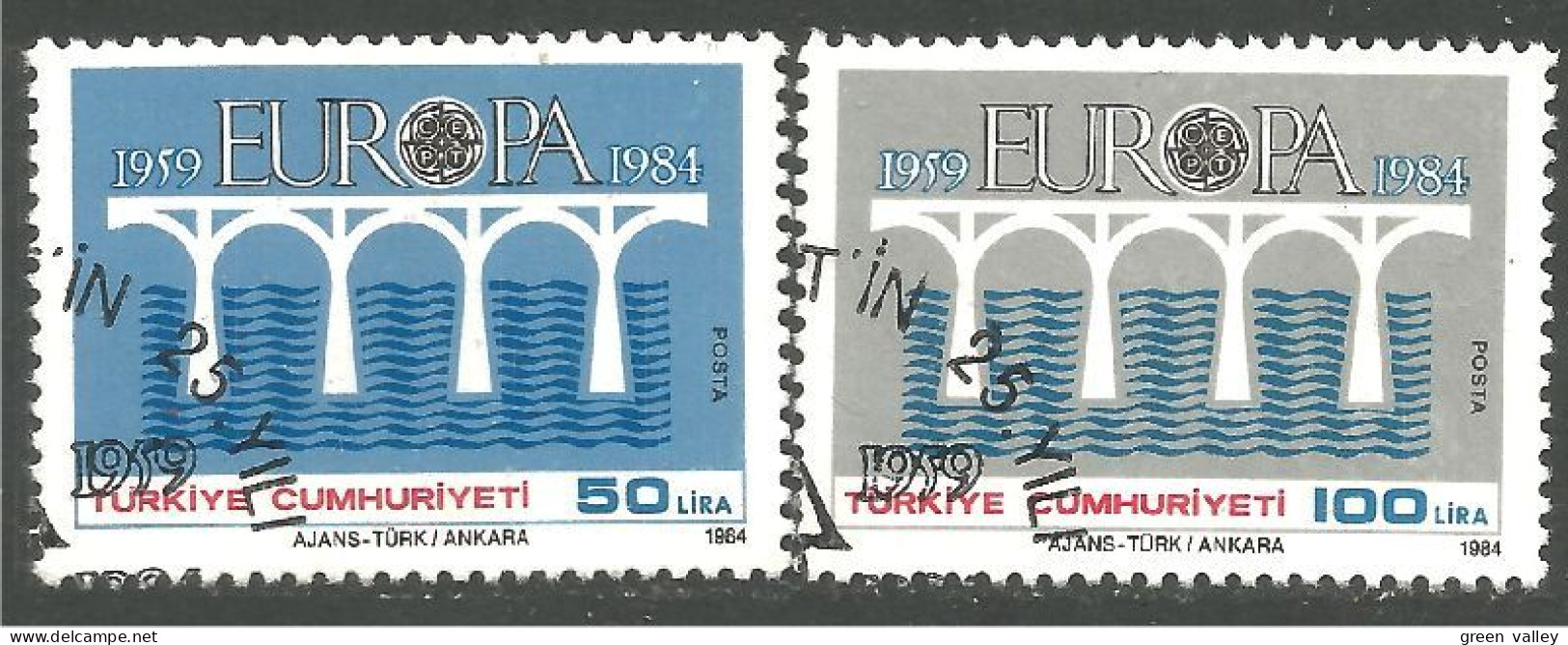 EU84-96 EUROPA CEPT 1984 Turkey Pont Bridge Brücke Puente Brug Ponte - 1984