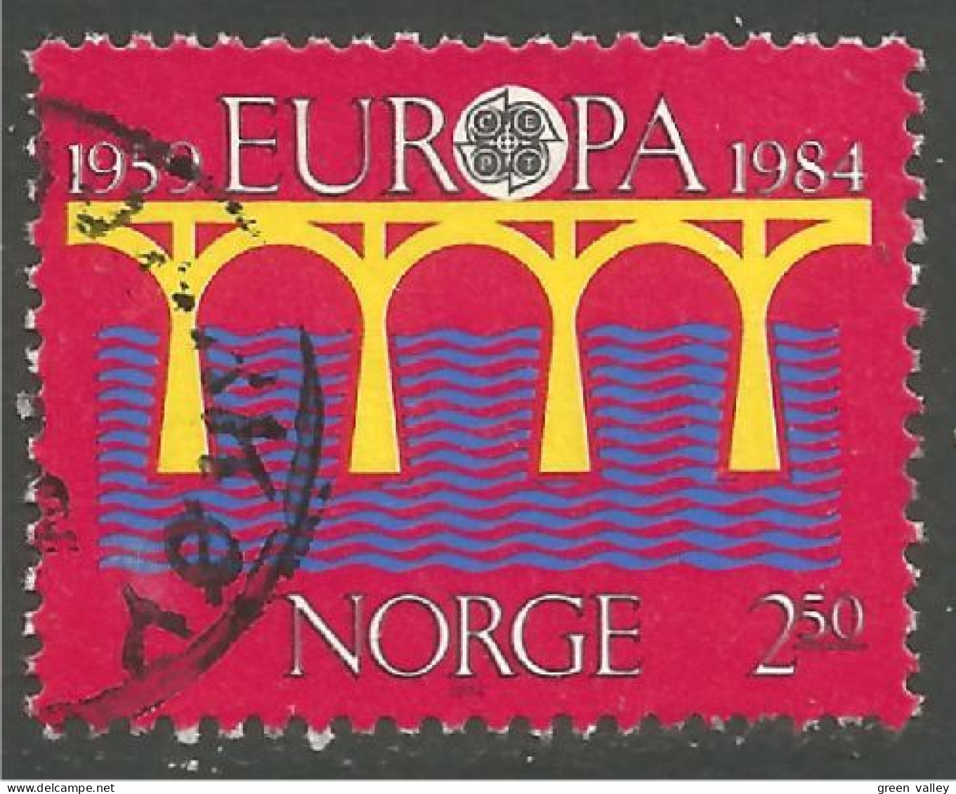 EU84-91b EUROPA CEPT 1984 Norway Pont Bridge Brücke Puente Brug Ponte - Ponts