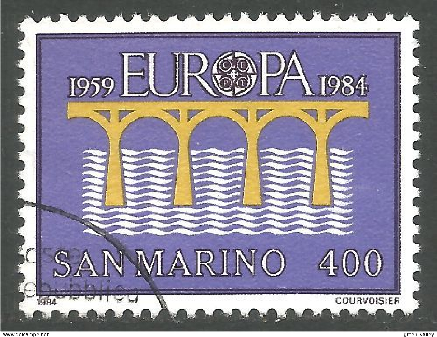 EU84-89b EUROPA CEPT 1984 Saint Marin Pont Bridge Brücke Puente Brug Ponte - Ponts