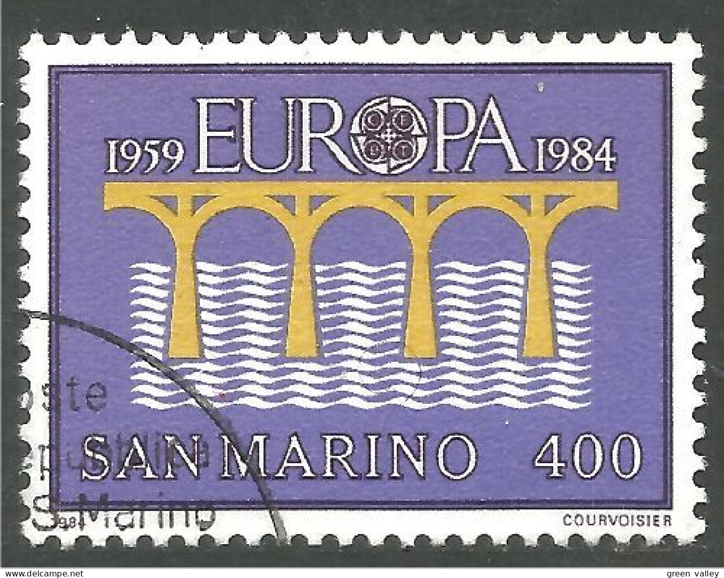 EU84-89a EUROPA CEPT 1984 San Marino Pont Bridge Brücke Puente Brug Ponte - 1984