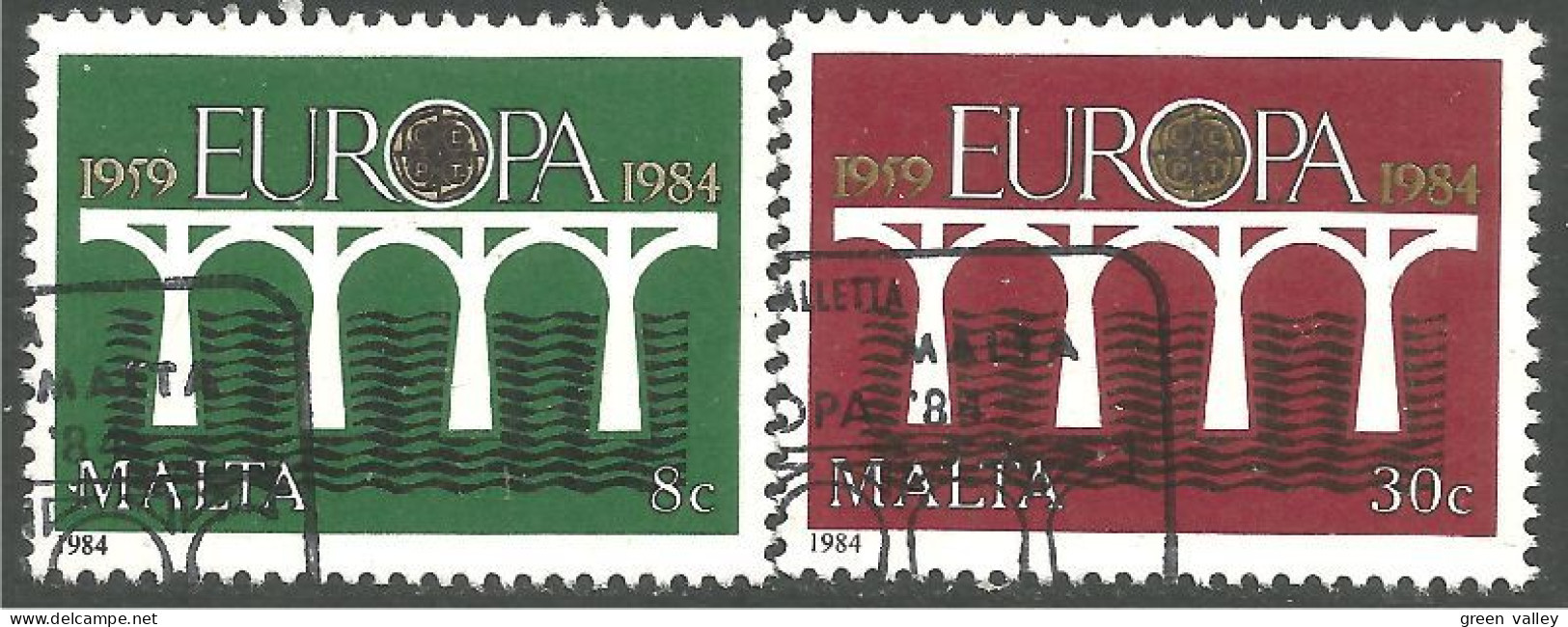 EU84-85 EUROPA CEPT 1984 Malte Malta Pont Bridge Brücke Puente Brug Ponte - 1984