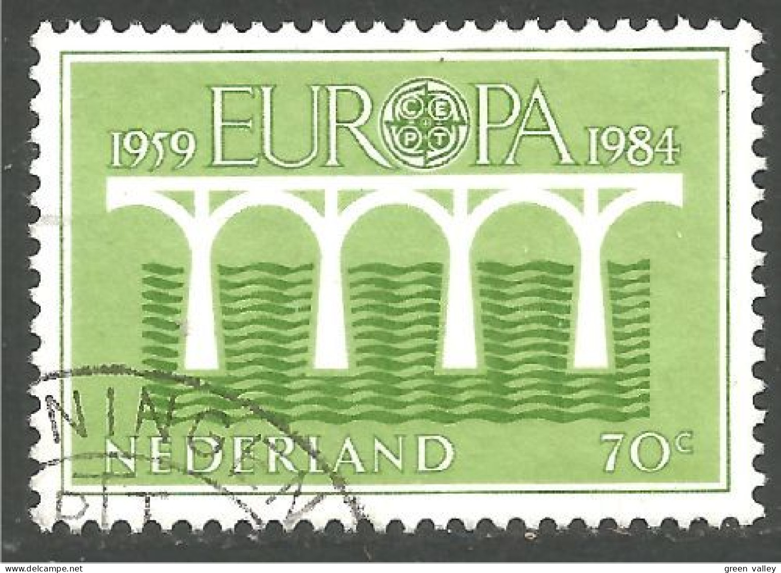 EU84-83c EUROPA CEPT 1984 Nederland Pont Bridge Brücke Puente Brug Ponte - Unused Stamps