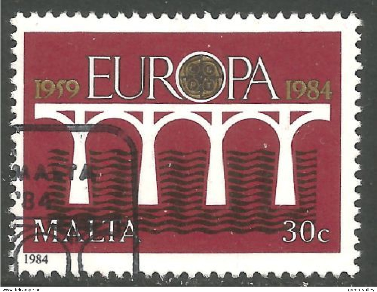 EU84-86c EUROPA CEPT 1984 Malte Pont Bridge Brücke Puente Brug Ponte - Malta