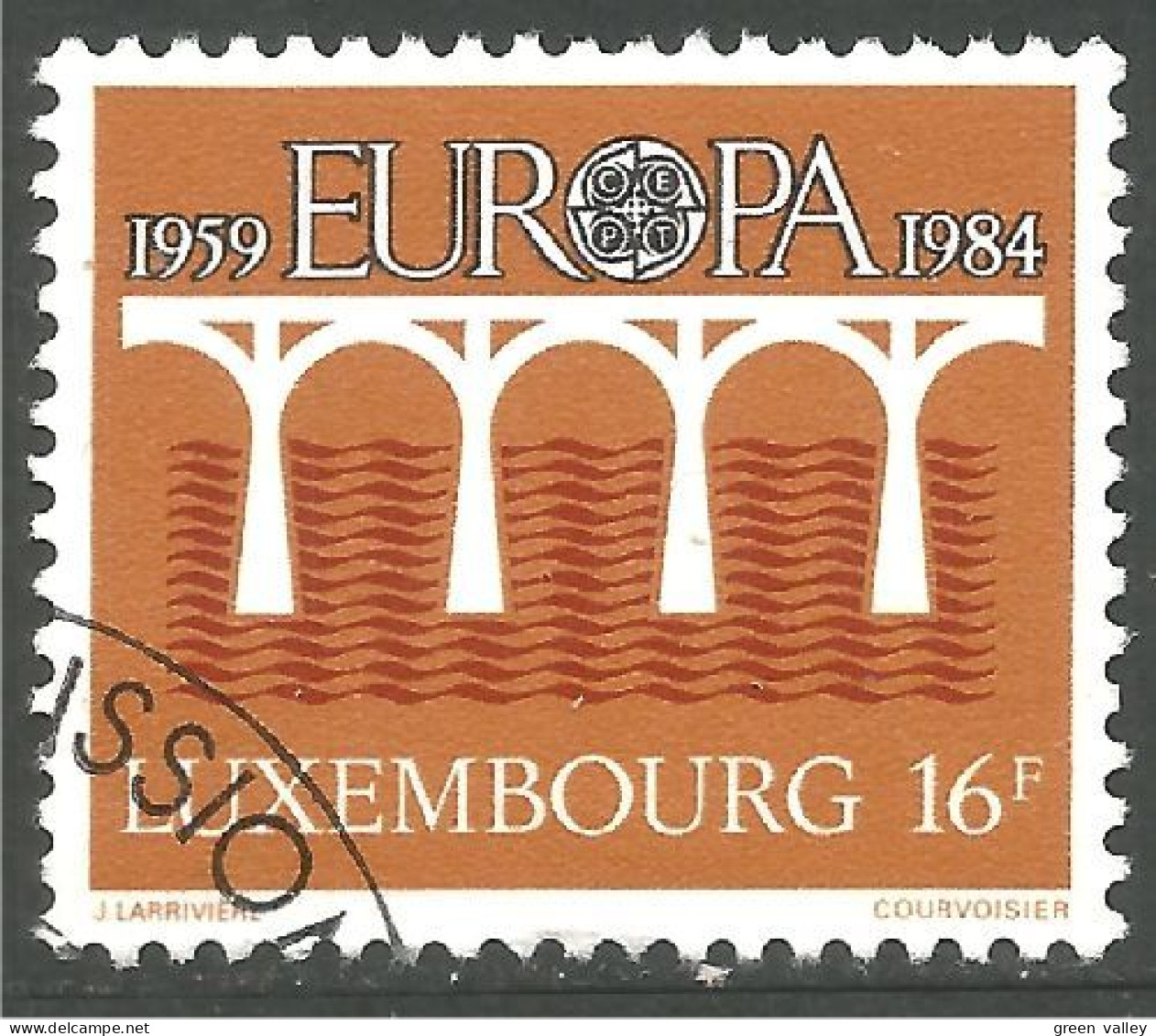 EU84-84b EUROPA CEPT 1984 Luxembourg Pont Bridge Brücke Puente Brug Ponte - Bridges