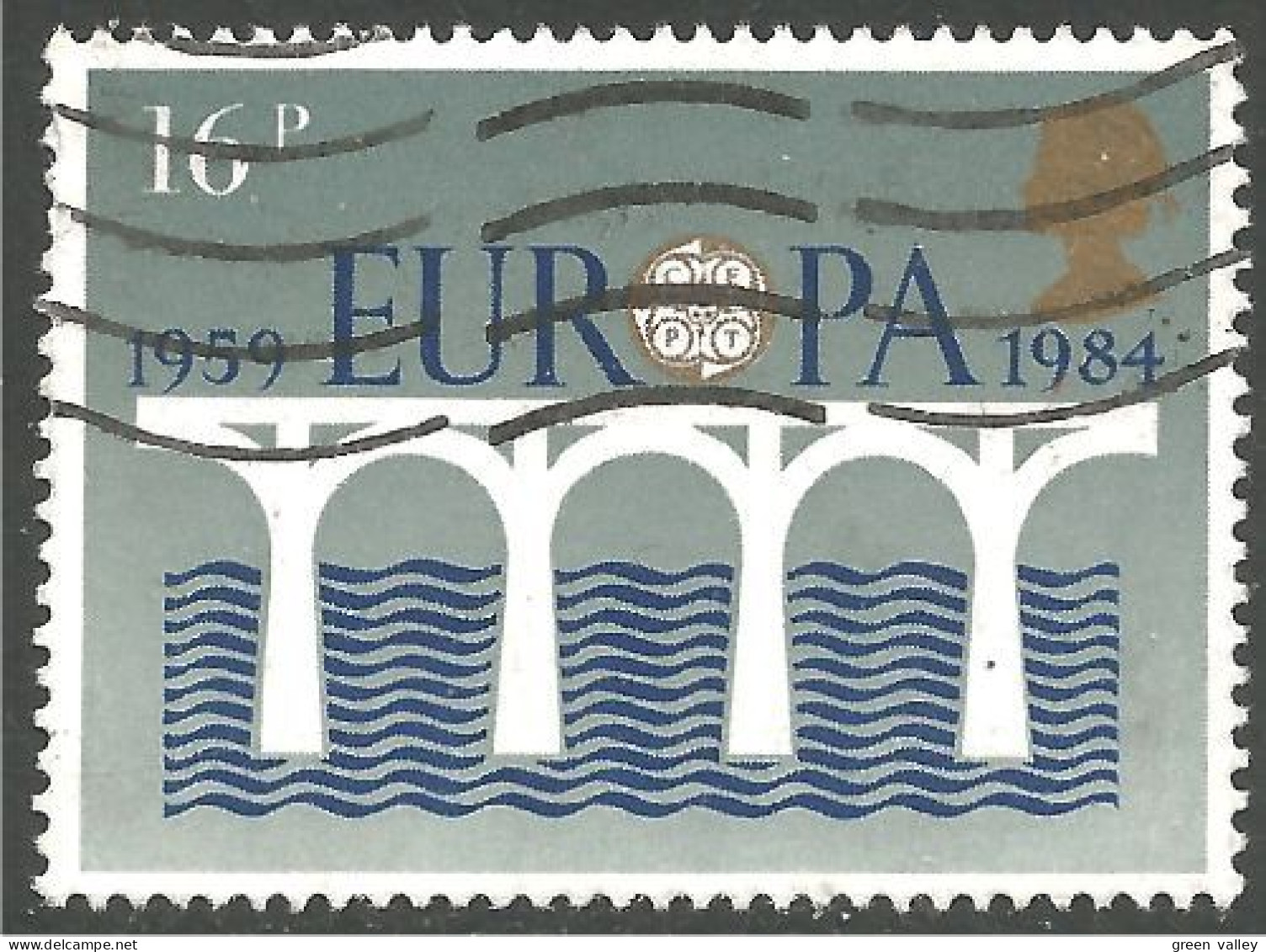 EU84-68d EUROPA CEPT 1984 Great Britain Pont Bridge Brücke Puente Brug Ponte - Oblitérés