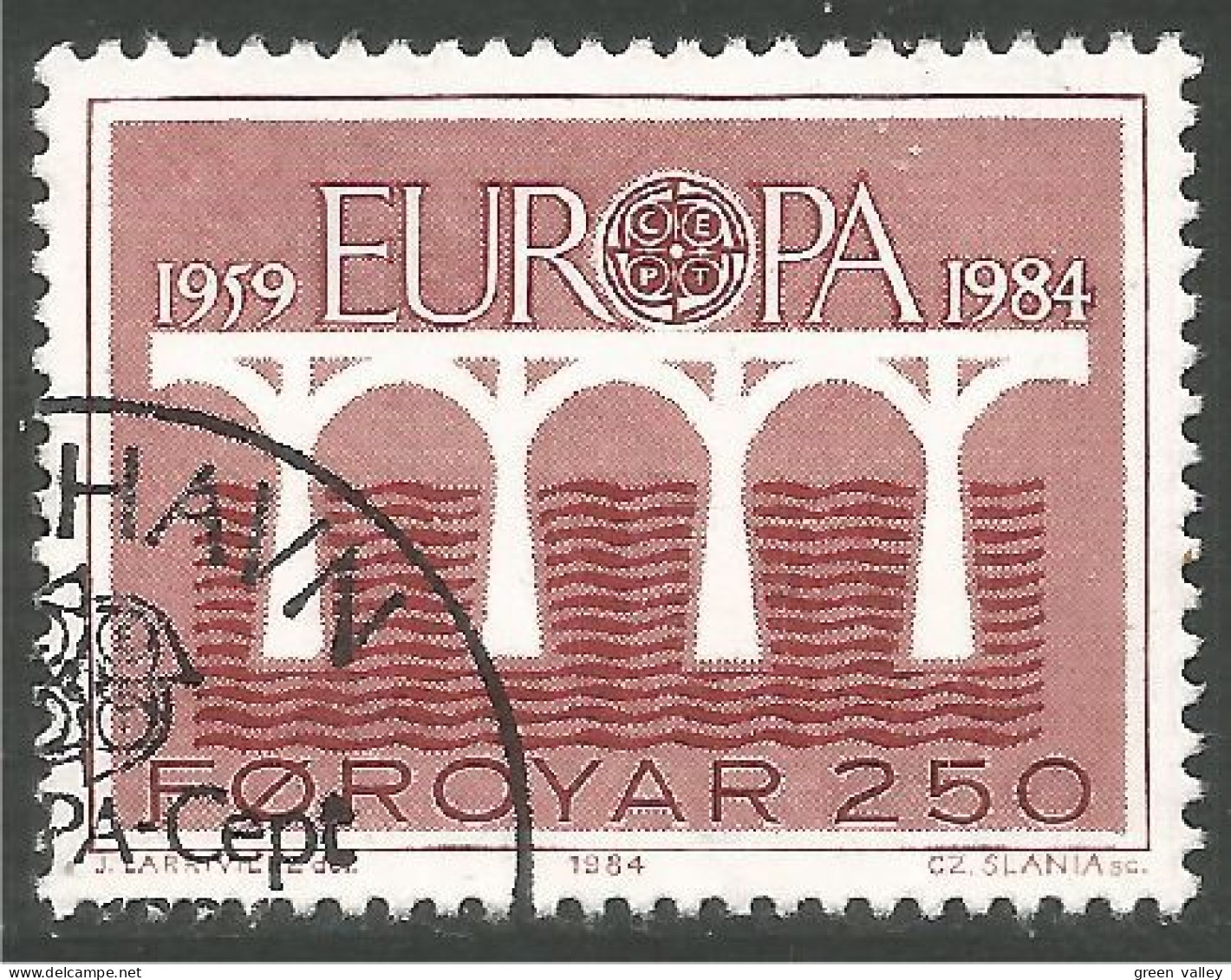 EU84-63c EUROPA CEPT 1984 Féroé Pont Bridge Brücke Puente Brug Ponte - Faroe Islands