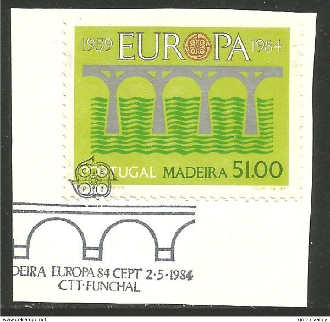 EU84-52a EUROPA CEPT 1984 Madeira Pont Bridge Brücke Puente Brug Ponte FD PJ - 1984