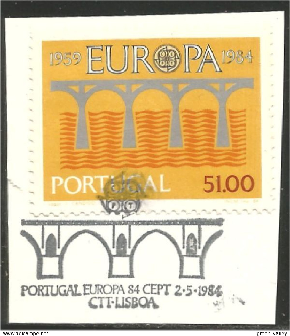 EU84-50b EUROPA CEPT 1984 Portugal Pont Bridge Brücke Puente Brug Ponte FD PJ - Bruggen