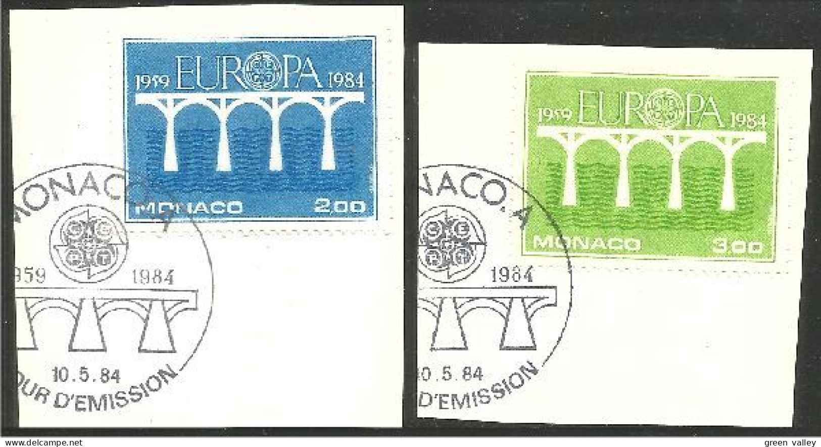 EU84-47 EUROPA CEPT 1984 Monaco Pont Bridge Brücke Puente Brug Ponte FD PJ - 1984