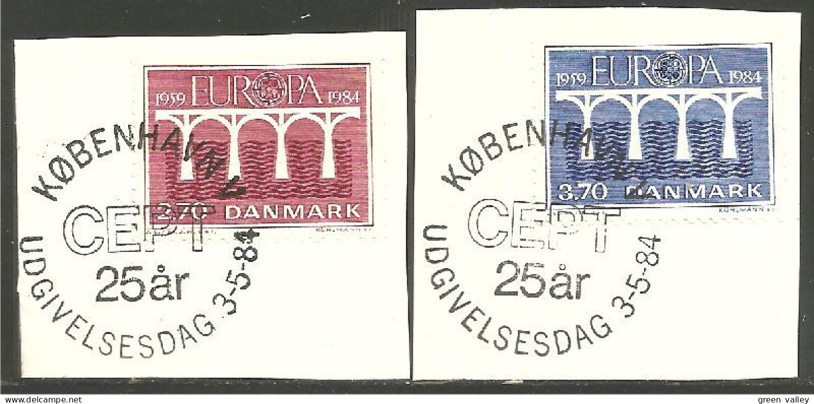 EU84-34 EUROPA CEPT 1984 Danemark Denmark Pont Bridge Brücke Puente Brug Ponte FD PJ - 1984