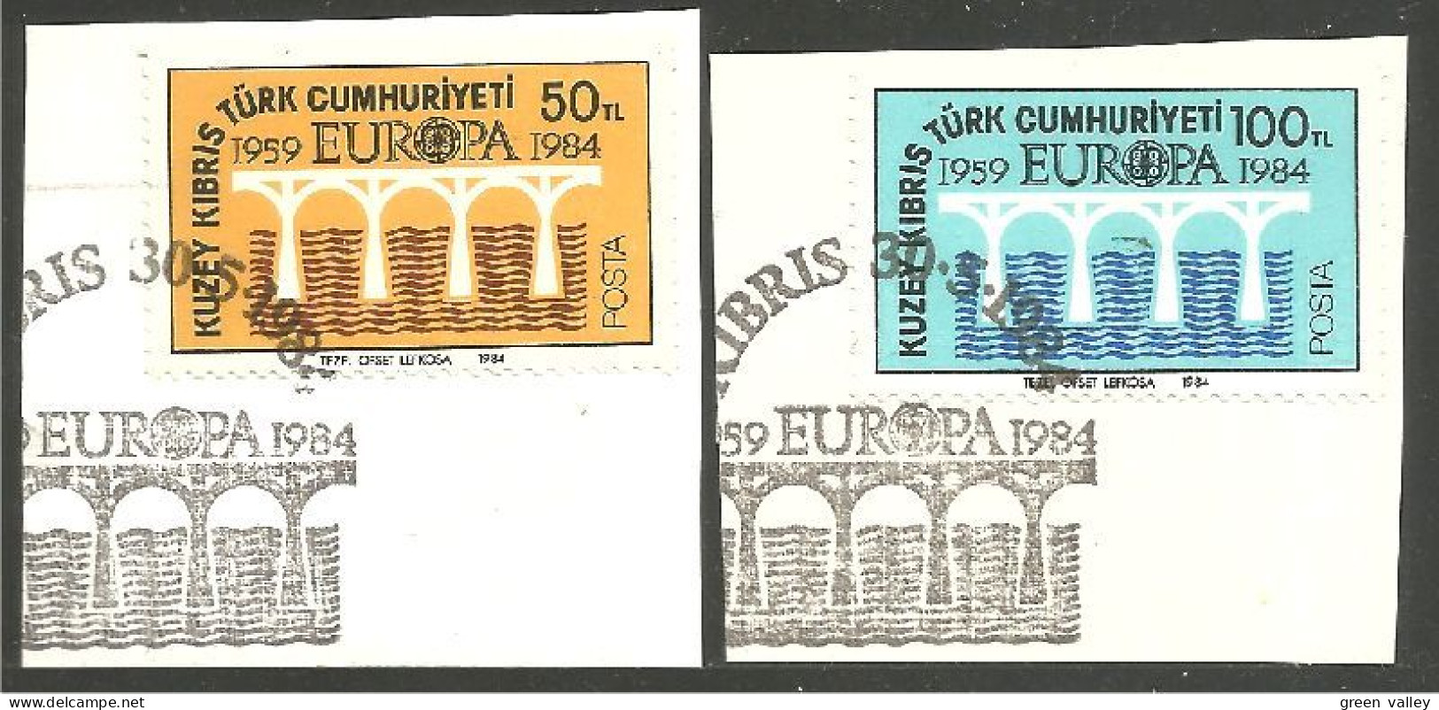 EU84-33 EUROPA CEPT 1984 Cyprus Chypre Pont Bridge Brücke Puente Brug Ponte FD PJ - 1984
