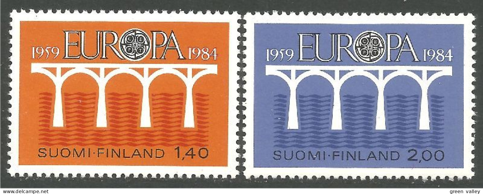 EU84-7 EUROPA CEPT 1984 Finlande Pont Bridge Brücke Puente Brug Ponte MNH ** Neuf SC - 1984