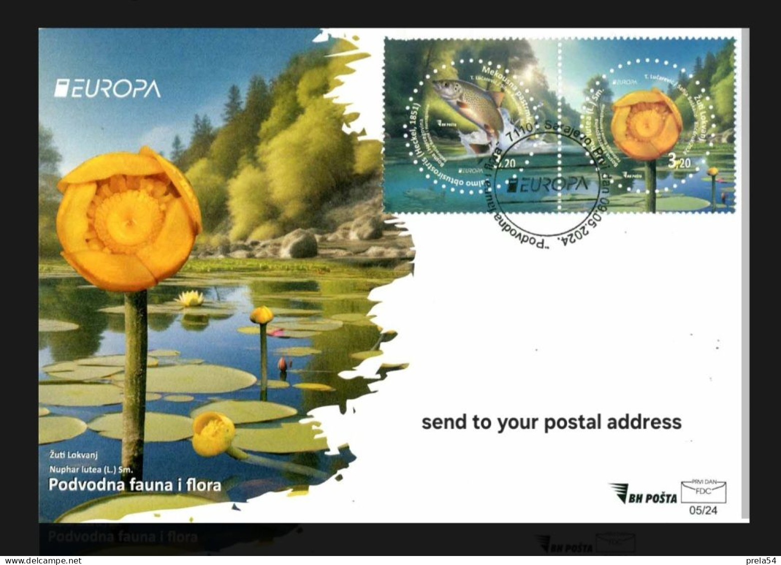 Bosnia Sarajevo - EUROPA 2024 FDC Send To Your Postal Address R Cover - Bosnie-Herzegovine