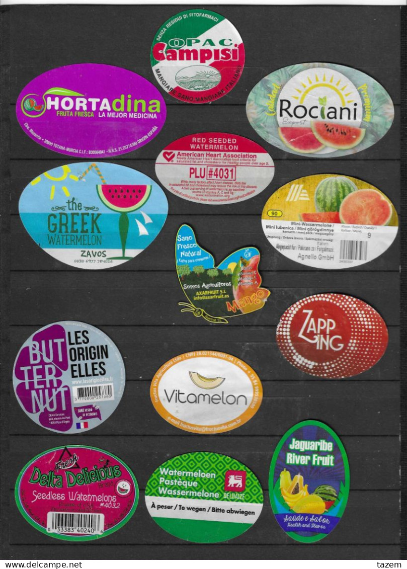 Lot 14 - étiquettes Fruits & Légumes - Fruit En Groenten