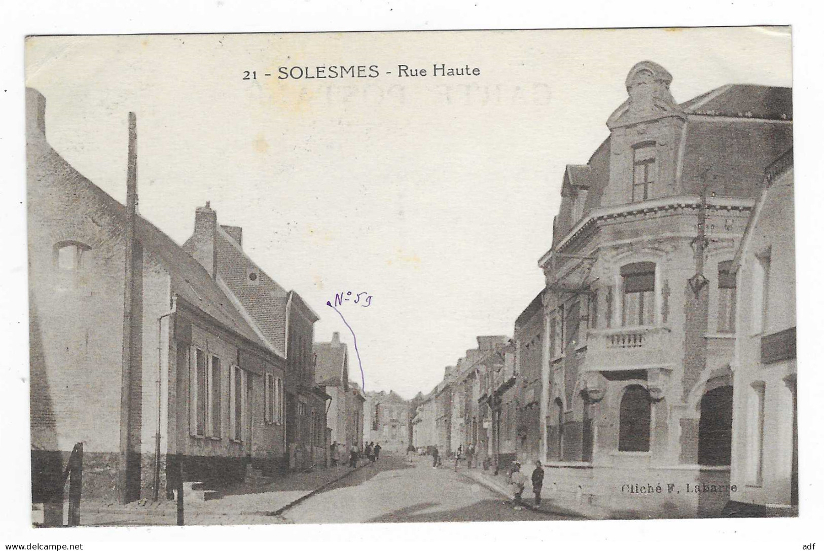 CPA SOLESMES, RUE HAUTE, NORD 59 - Solesmes