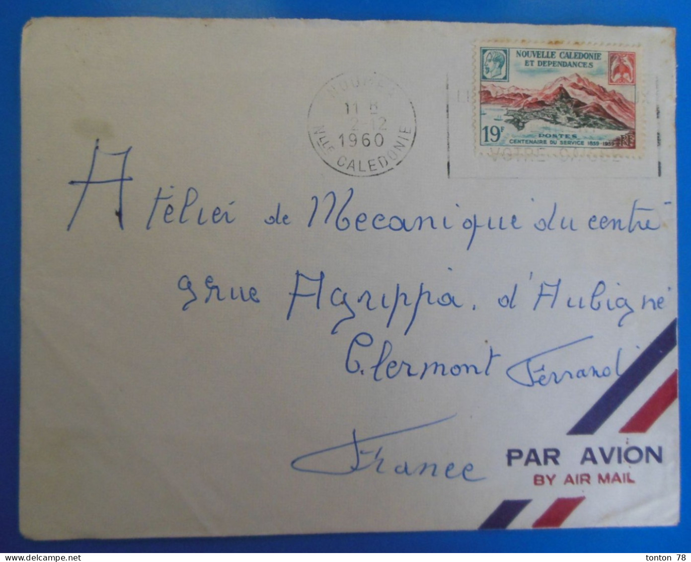 TIMBRE SUR LETTRE   -  NOUVELLE CALEDONIE - Covers & Documents