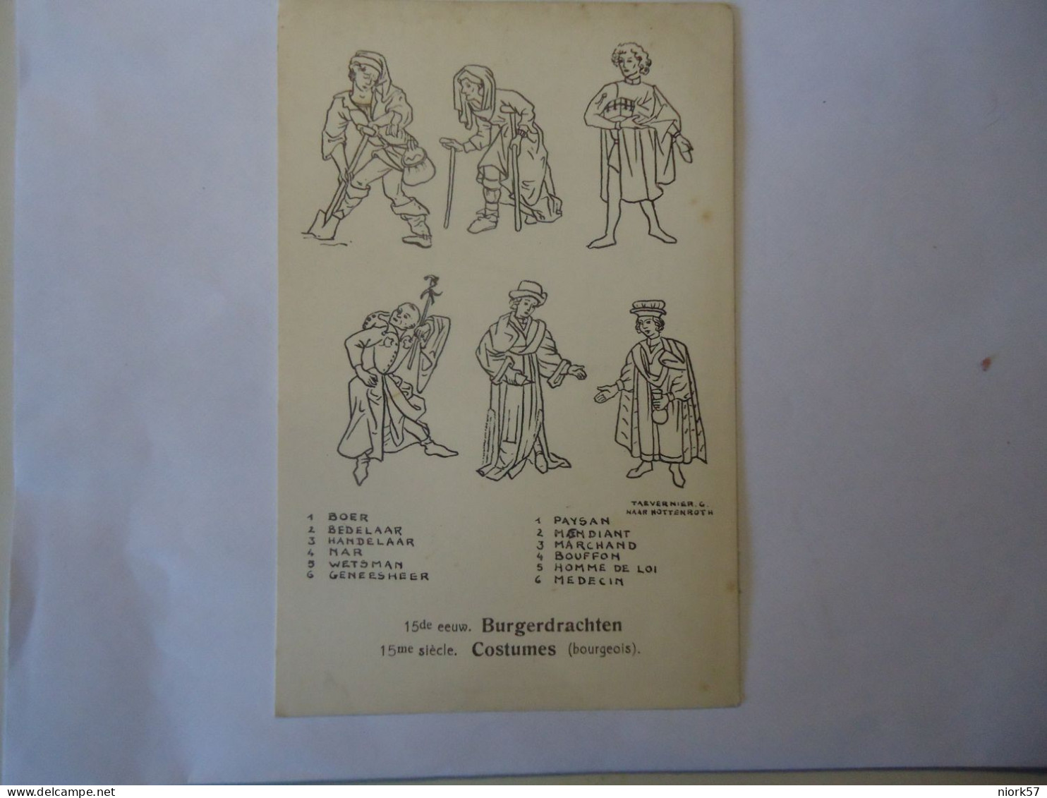 BELGIUM POSTCARDS Melle Van Gent COSTUMES - Other & Unclassified