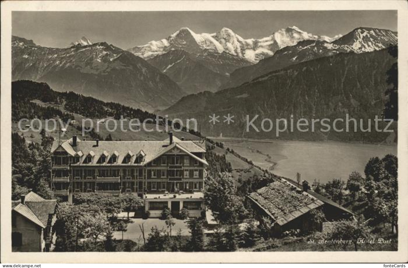 11770517 Beatenberg Thunersee Mit Hotel Post  Beatenberg - Sonstige & Ohne Zuordnung