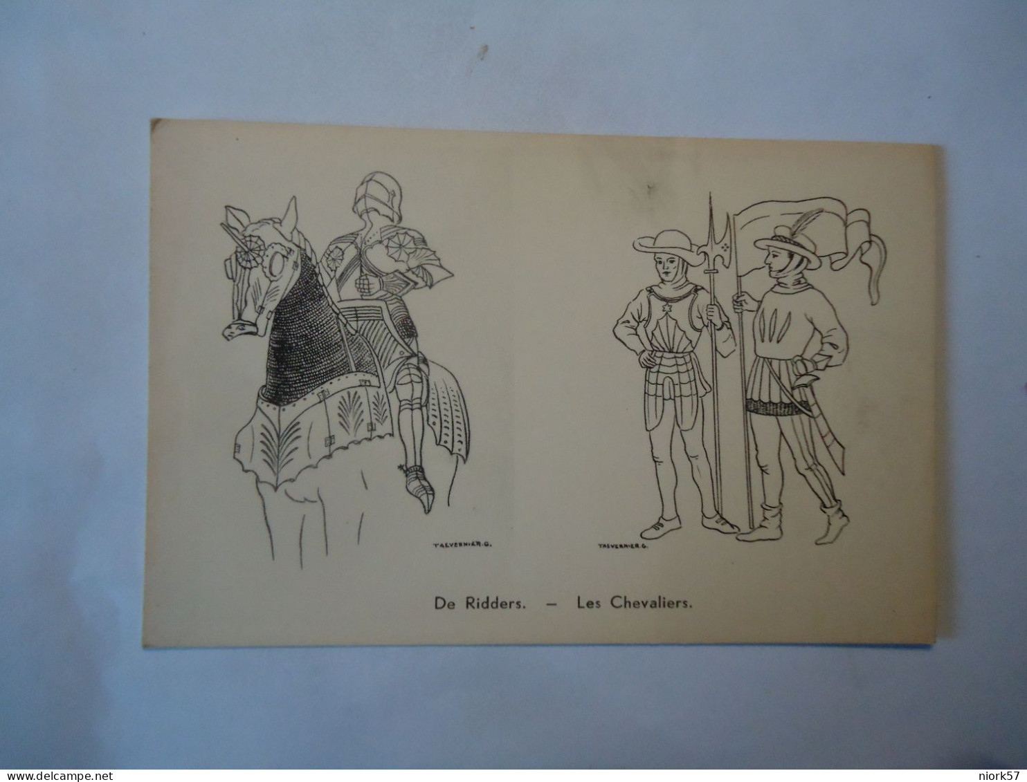 BELGIUM POSTCARDS Melle Van Gent LES CHEVALIERS - Other & Unclassified