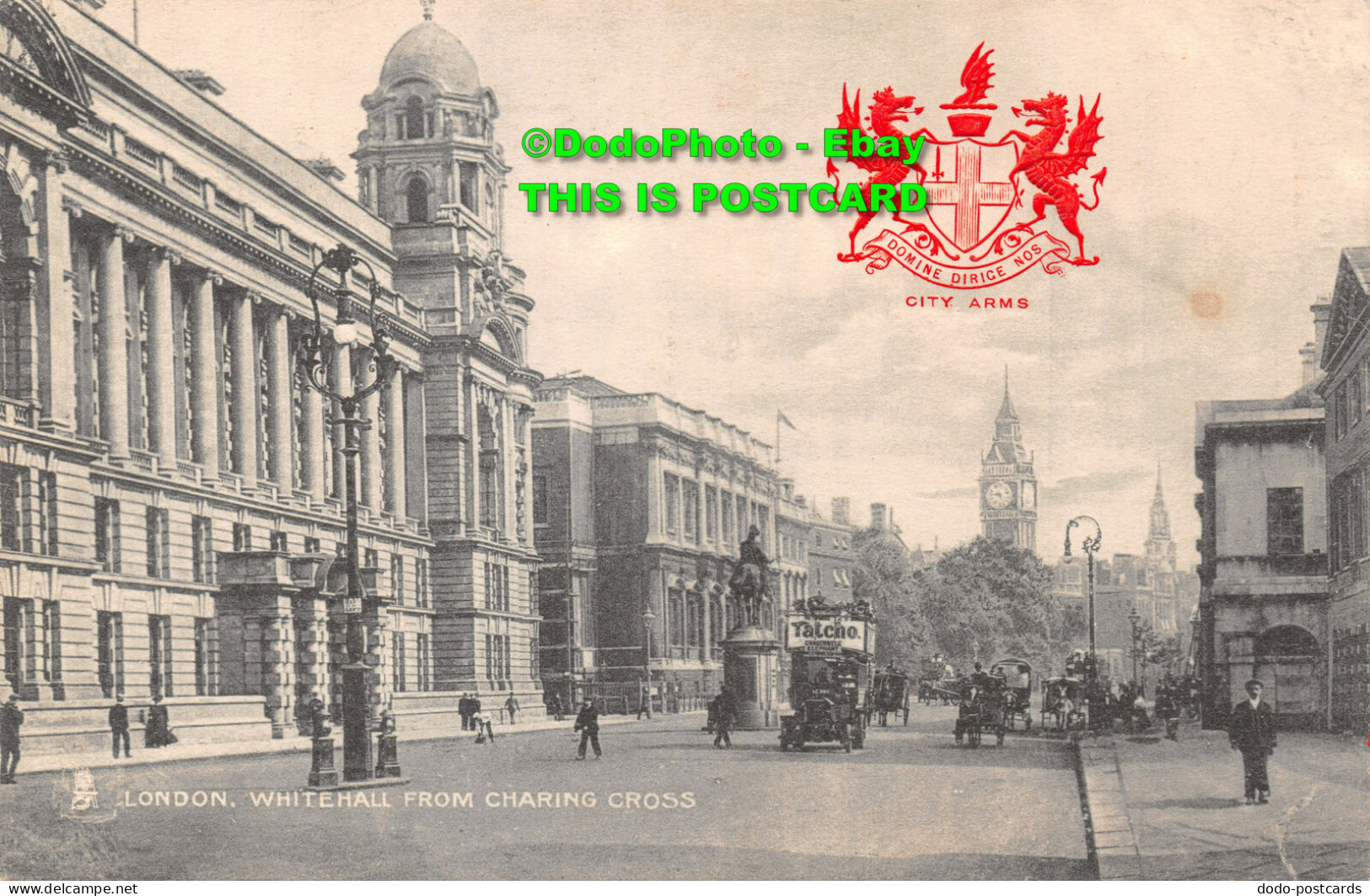 R422534 London. Whitehall From Charing Cross. Tuck. Heraldic View. Series 2174 - Autres & Non Classés