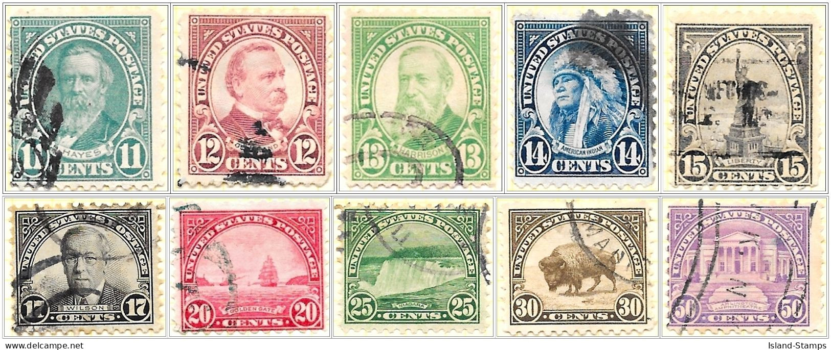 USA # 692-701 - 1931 Rotary Stamps, Set Of 10 + 4 Others Used - Usados