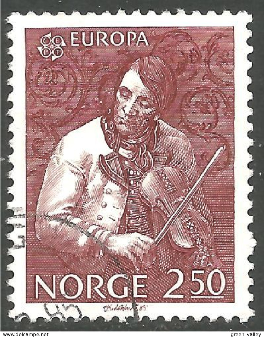 EU85-63d EUROPA CEPT 1985 Norway Augundsson Violin Fiddler Violon Viole - Used Stamps