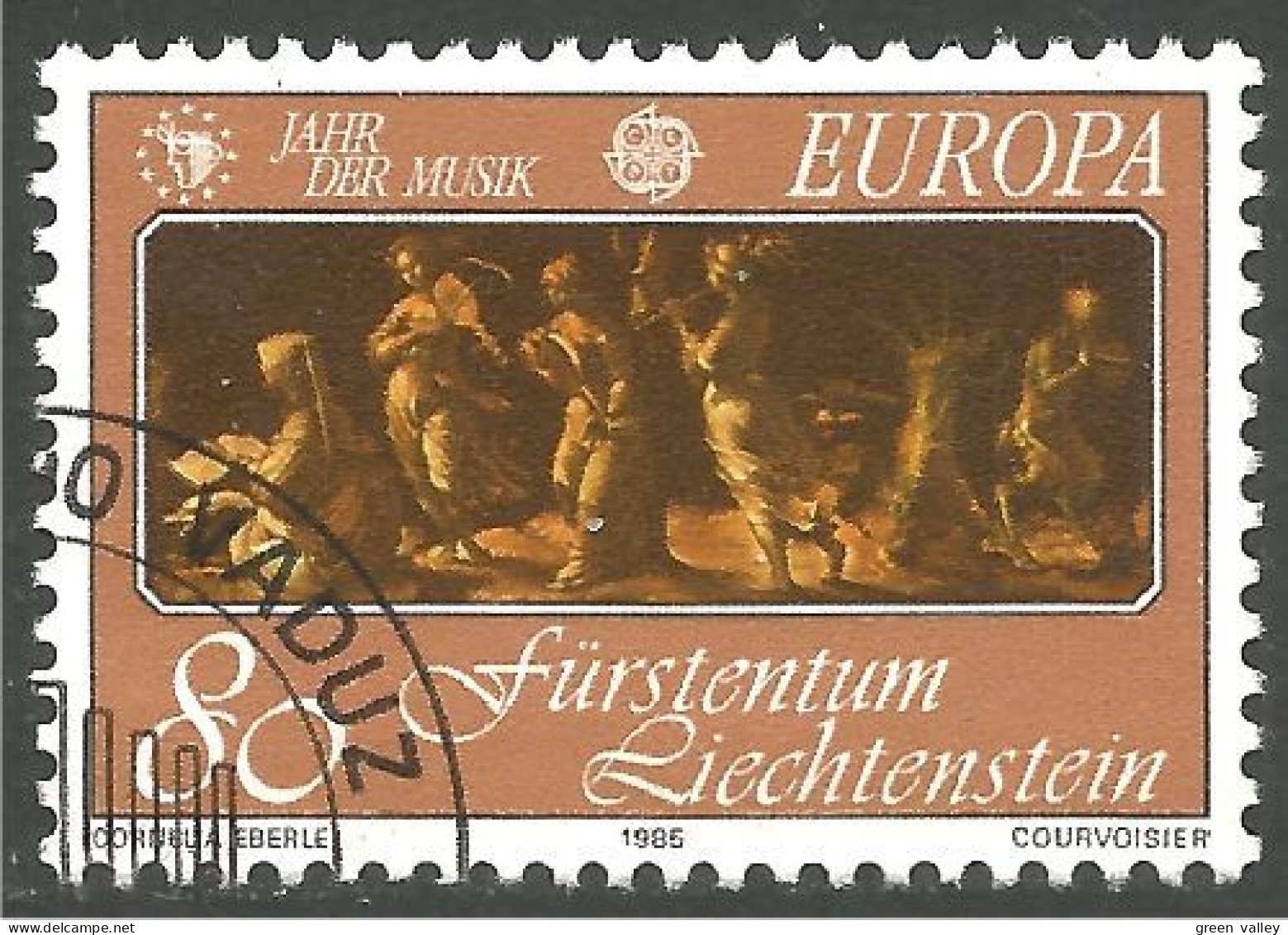 EU85-60b EUROPA CEPT 1985 Liechtenstein Muses Tableau Painting - Gebraucht