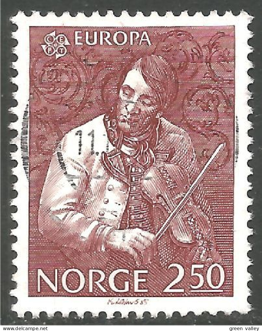 EU85-63c EUROPA CEPT 1985 Norway Augundsson Violin Fiddler Violon Viole - Used Stamps