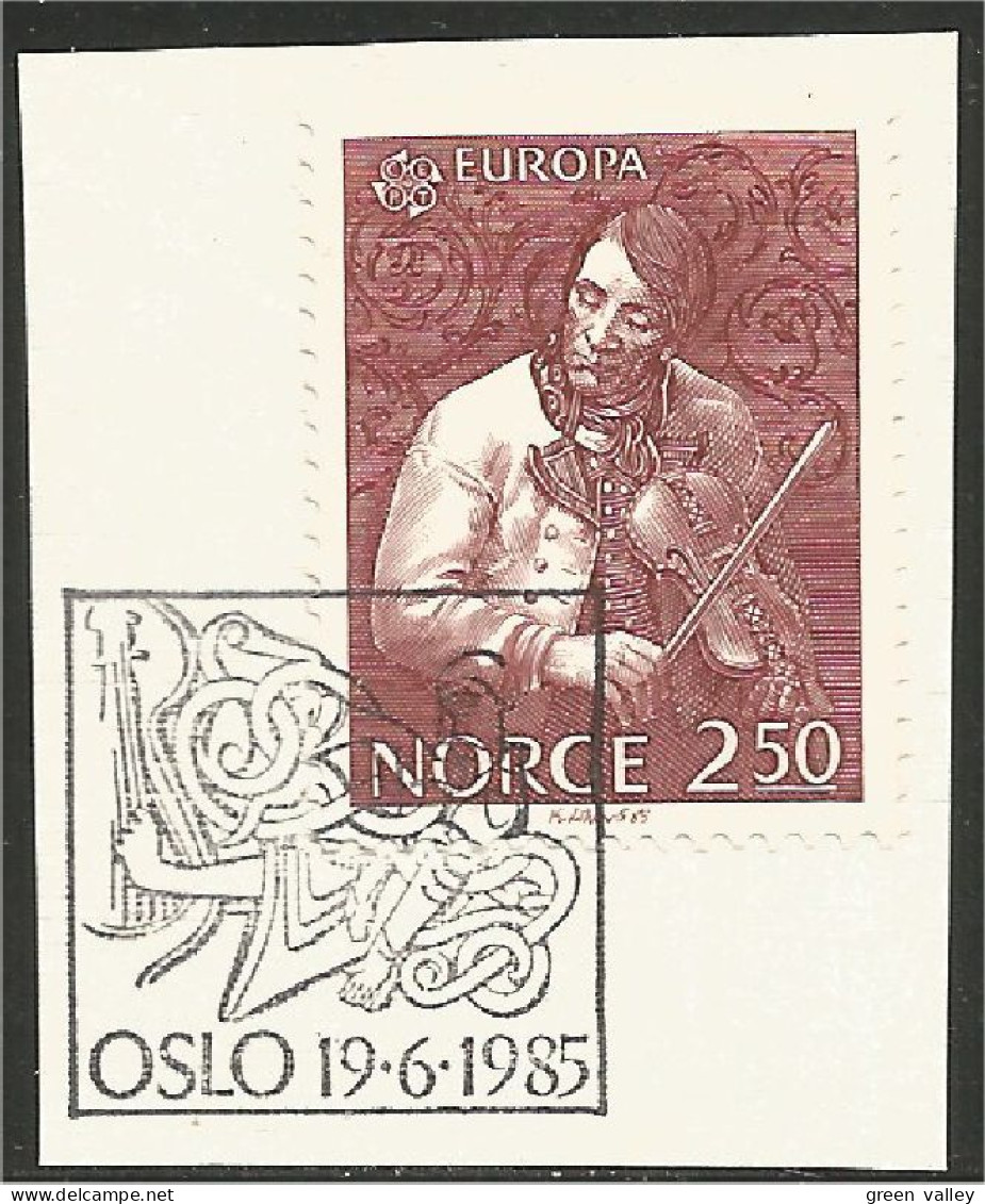 EU85-42a EUROPA CEPT 1985 Norway Augundsson Violin Fiddler Violon Viole FD PJ - Muziek