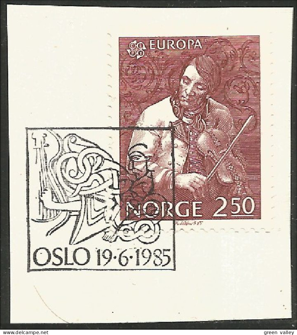 EU85-42b EUROPA CEPT 1985 Norway Augundsson Violin Fiddler Violon Viole FD PJ - Gebruikt