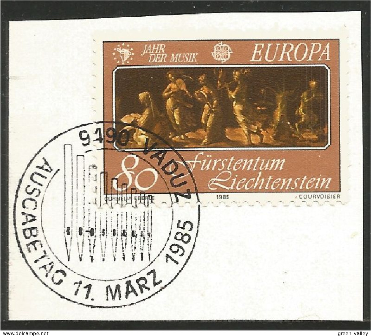 EU85-39b EUROPA CEPT 1985 Liechtenstein Painting Tableau Muses FD PJ - Used Stamps